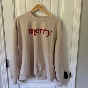 Merry Beige Sweater
